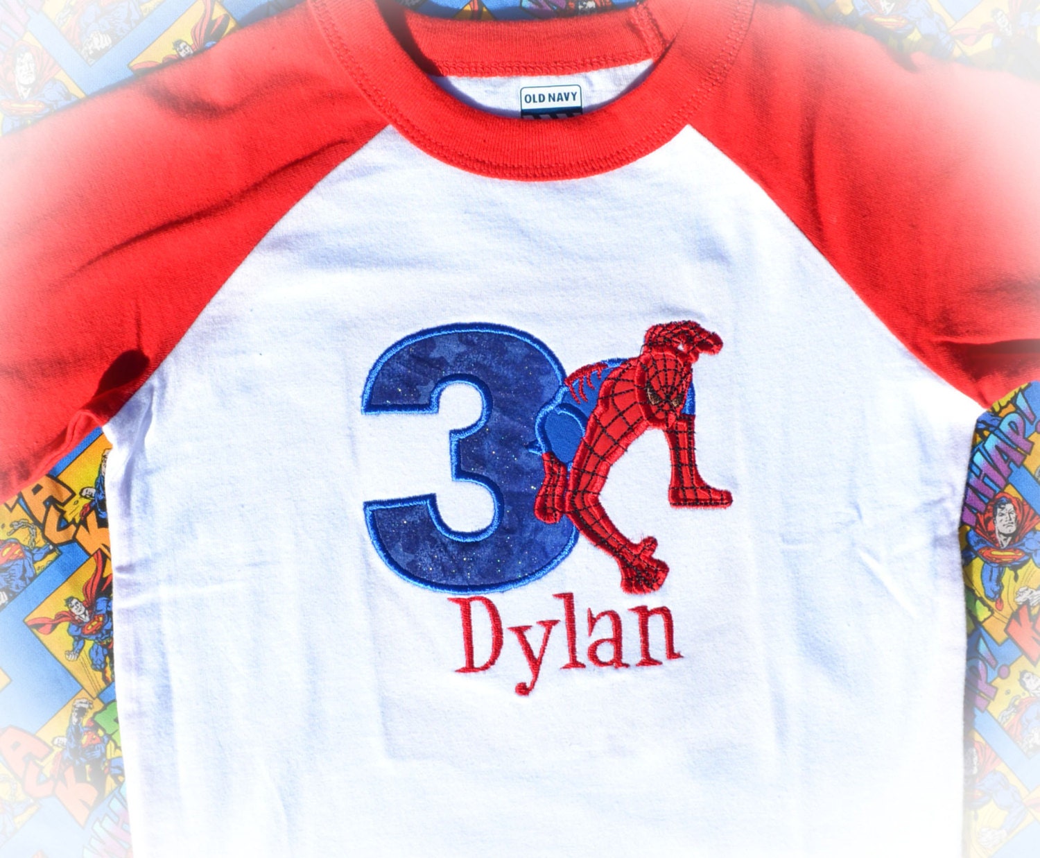 Personalized Boutique Spiderman Shirt with Number