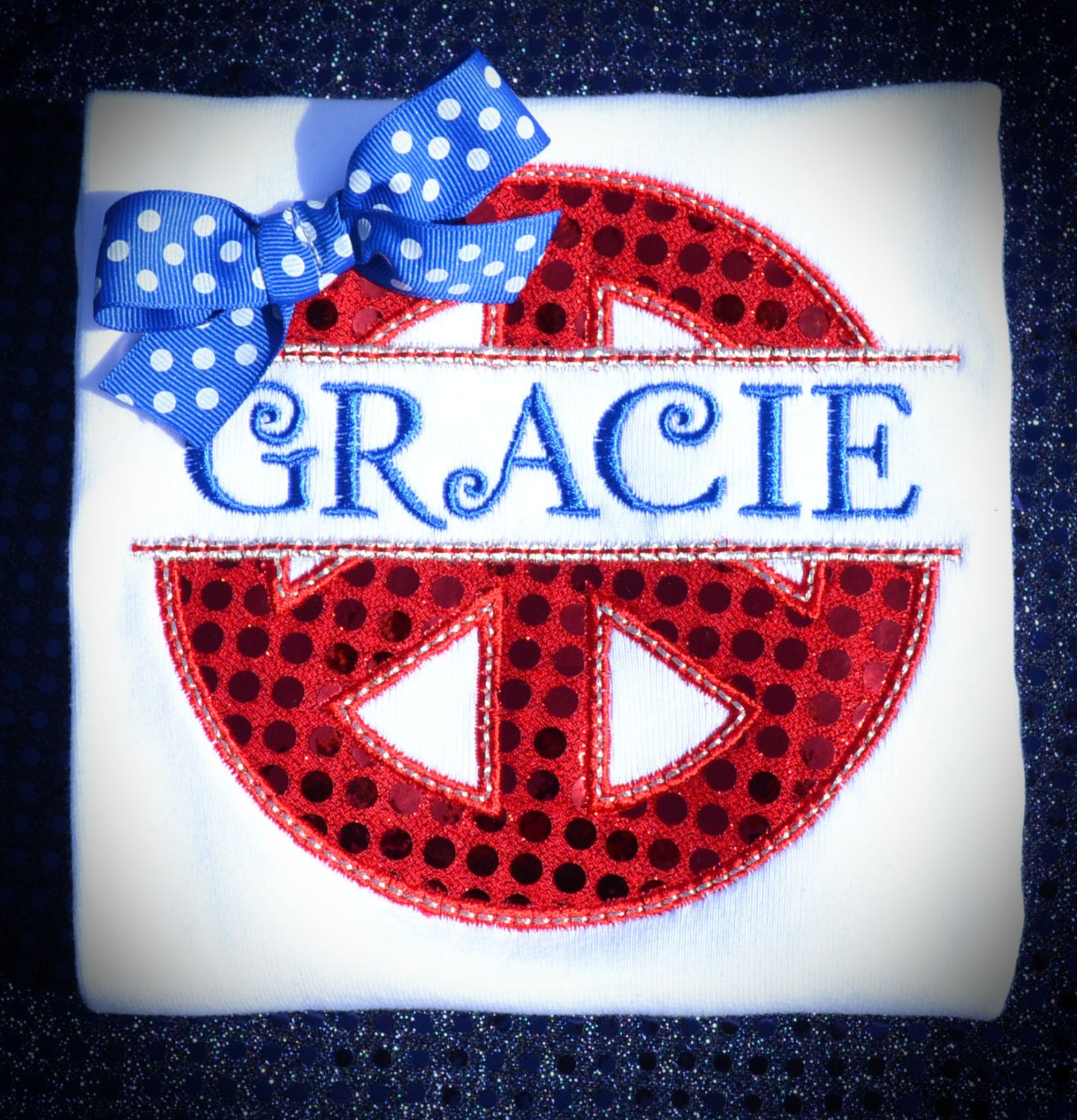 Personalized Boutique Peace Sign Shirt