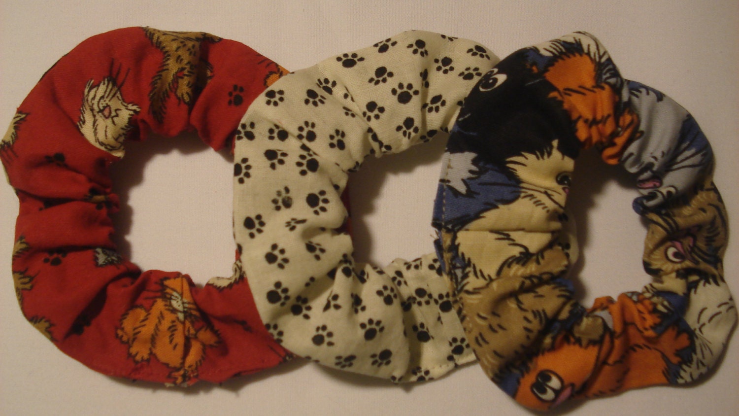 What's New Pussycat Hair Scrunchies, Set of Three