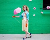 1970's Butter Yellow Pendelton Pencil Skirt