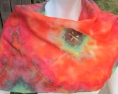 Crimson Poppies Scarf