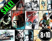 STAR WARS SALE - Art illustrations - Gift Pack - any 3 art prints size 8x10