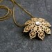 Wedding jewelry ,Bridal Necklace ,Bridesmaids Jewelry,Gold Snowflake Necklace,Winter Wedding,Bridal Gold Necklace