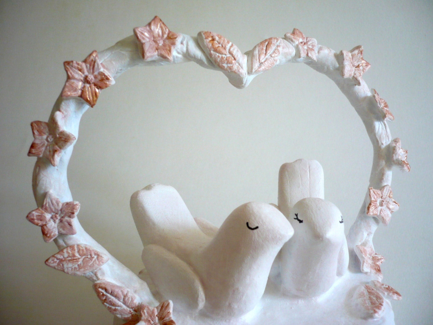 OOAK - Ready to Ship - Wedding Cake Topper Love Birds