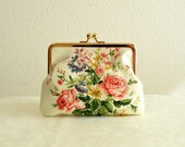 Gorgeous floral Clutch bag small