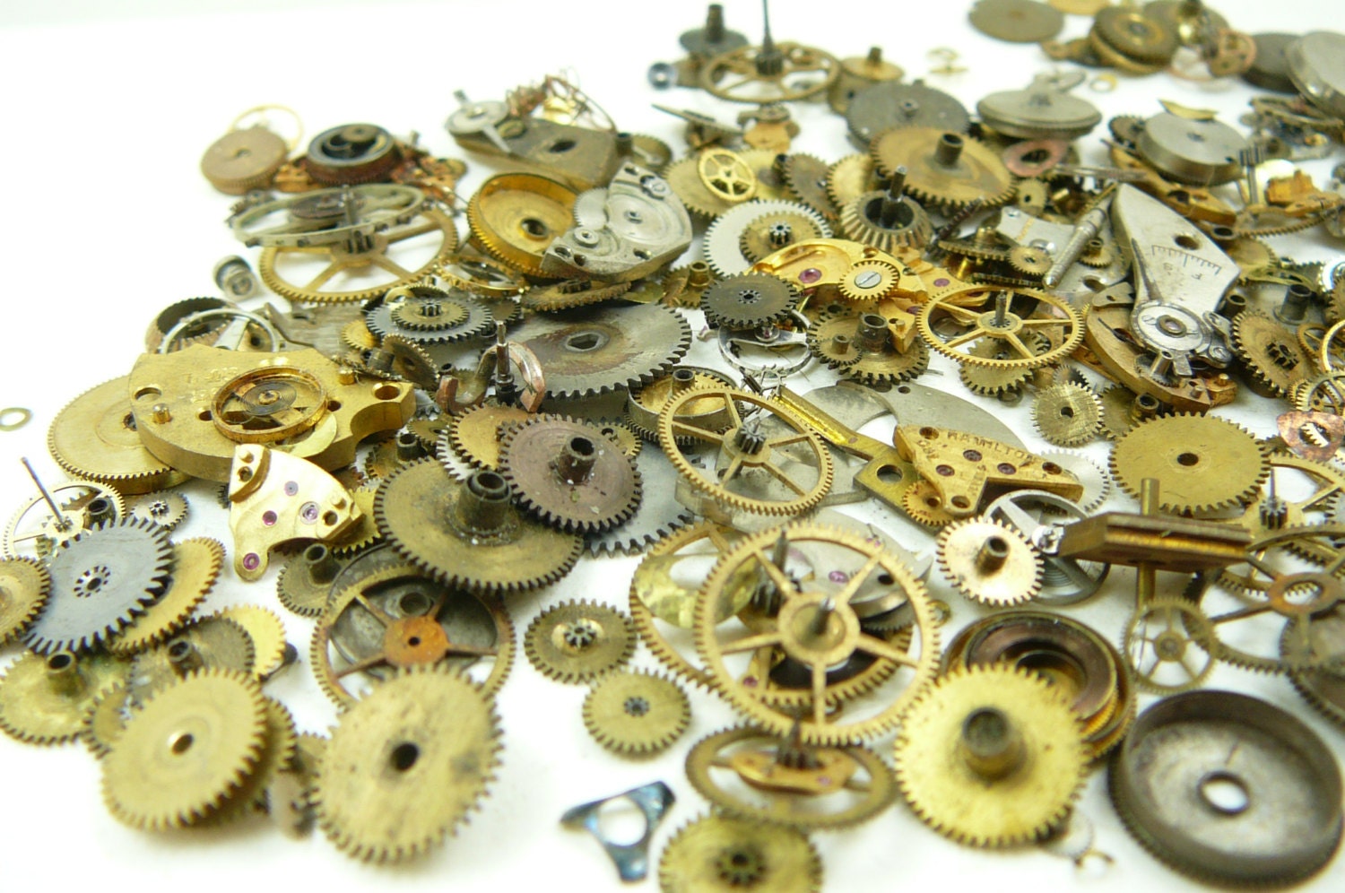 Assorted Watch Parts 1 oz. / GREAT for STEAMPUNK JEWERLY