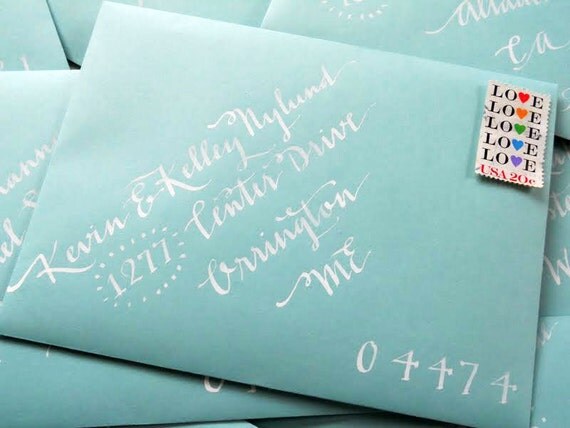 Wedding Calligraphy--Whimsical, Cheery, & Fun For Your Wedding--Lucy Font