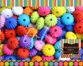 25 Gumball Beads, 14mm Beads, Bubblegum Beads, Multi Color Spacer Bead,  Acrylic Bead, Mixed Resin Beads, Round Flat Beads, Chunky Beads