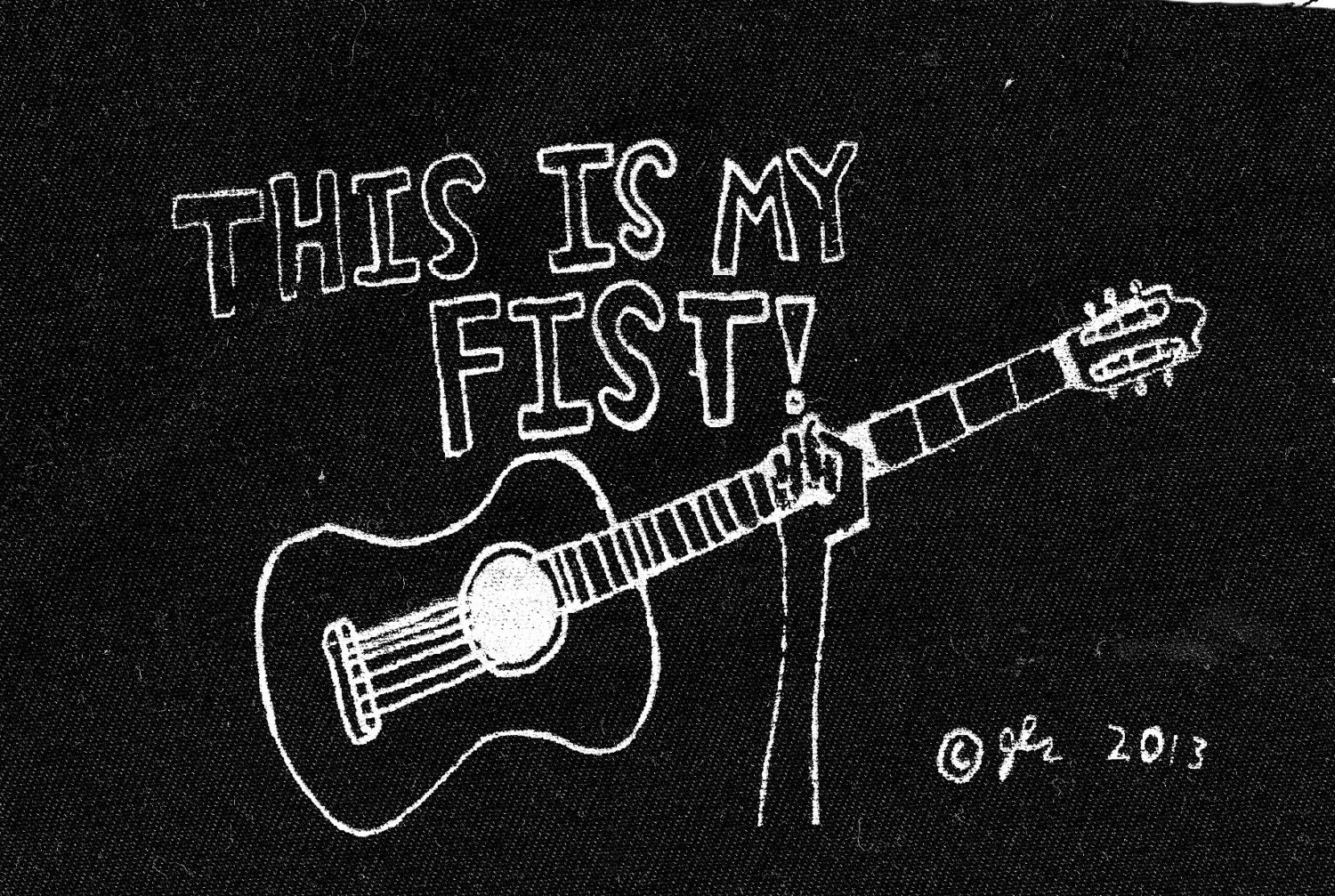 This is my fist guitar punk oi crust street buskers