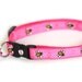 Bumble Bee Cat Collar - Bees on Pink - Large Cat Collar