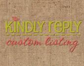 RESERVED LISTING for Haley Gibbs