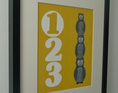 1...2...3...OWLS - Original Painting - Wall Art, Nursery Artwork, Childrens Wall Decor