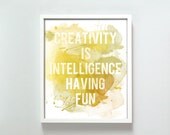 8x10 Creativity print in yellows