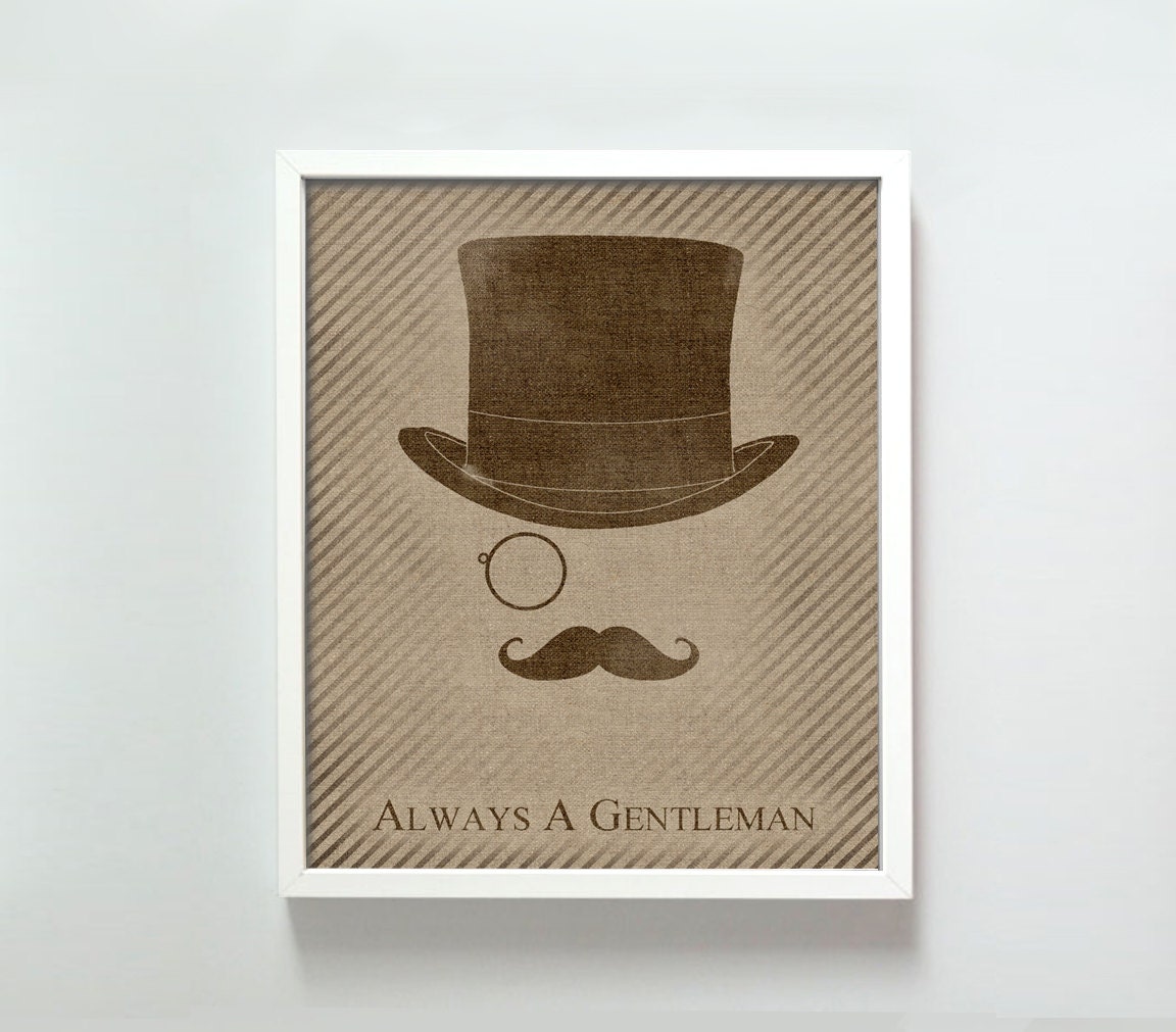 8x10 Gentleman print
