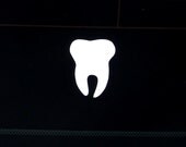 Small Tooth Vinyl Decal Sticker