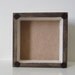 Rustic Home Decor l Mockingbird with Beige/Brown Stripes 5x5 art block on wood nature bird pattern gray red tile studio