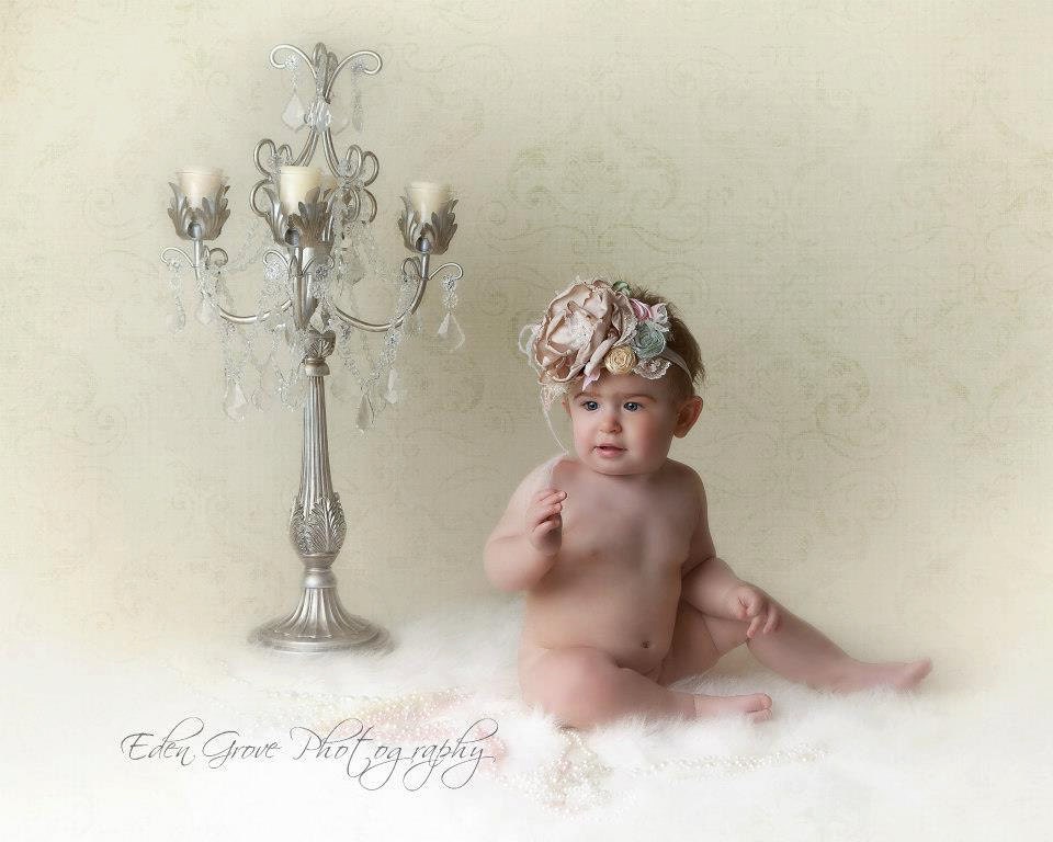 Pocket Full of Posies vintage inspired headband by Cozette Couture