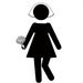 Wee Dance Bride  5x7 Customizable Bathroom Sign/Print