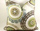 Taraz Suzani Decorative Pillow Cover, Accent Pillow, Throw Pillow, Toss Pillow