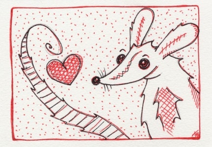 Original ACEO Im Your Nom