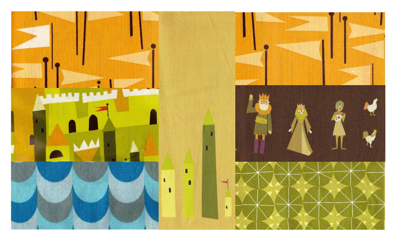 Castle Peeps Destash Fabric Rare OOP Fat Quarter Bundle number 2