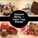 DSLR Camera Strap and Camera Lens Cap Pocket Set - Choose Custom Fabrics - Made to Order