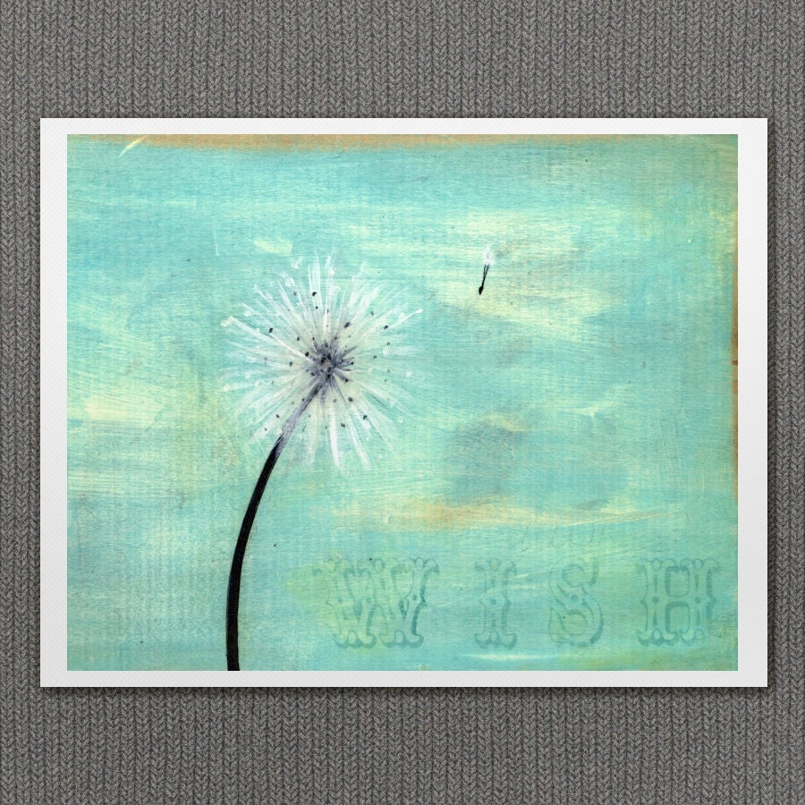 Home Decor Wall Art Affordable Fine Art Print -Wish 8 x 10 Fine Art Reproduction Giclee Print