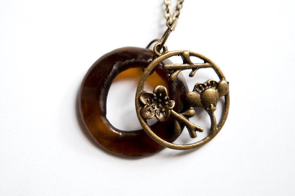 Round Natty Boh Glass with  Round Flower Charm - Charm City Collection