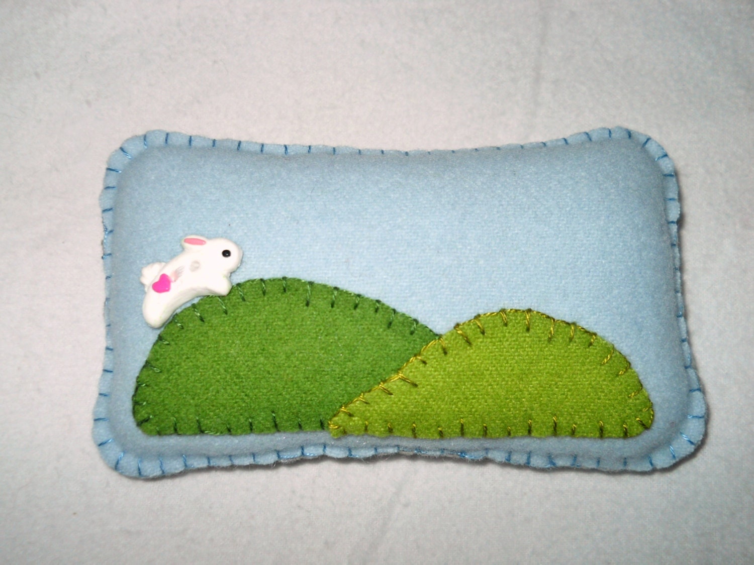 Bunny Rabbit Pillow -  Spring Decoration - Pincushion