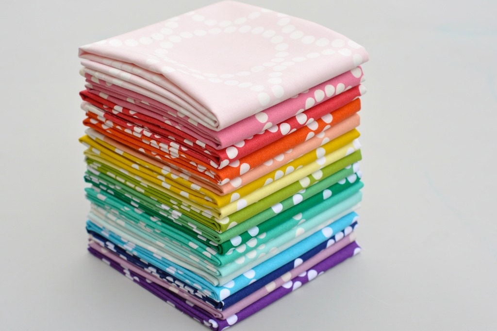 Freshly Pieced Bloom Bloom Pow Kit Throw Size 3/8 Yard Bundle