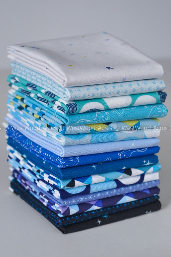 Constellations by Lizzie House Fat Quarter Bundle of 15