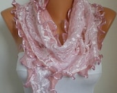 BIG SALE scarf shawl -  - Free scarf - Pink - fatwoman