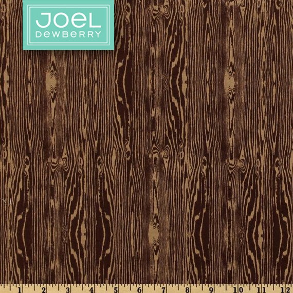 Joel Dewberry Woodgrain Fabric - Aviary 2 Woodgrain in Bark JD42 / By The Yard