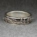 PEAKS, PINES, and RIVERS - A Highly Detailed Wedding Band in Sterling Silver