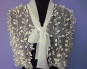 Ivory Bridal Capelet OOAK  Ready to Ship S/M