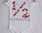 1/2 half birthday boy girl shirt hand stitched name custom red baseball theme