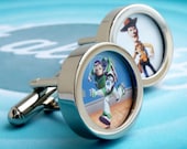Toy Story Cufflinks Buzz Lightyear and Woody the Cowboy Best Friends Forever