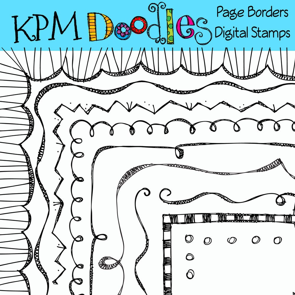 INSTANT DOWNLOAD Page Borders Group 1