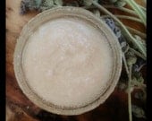 Lavender and Coconut Oil sugar scrub, 2 oz. Organic, vegan and handmade in California.