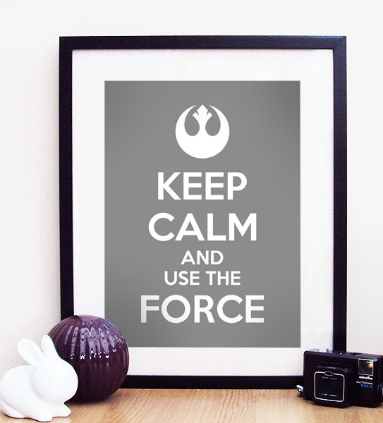 Star Wars "Keep Calm And Use The Force" Poster Print A3 / 11x14
