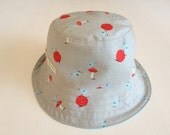 Small Bucket Hat - Birds & Mushrooms