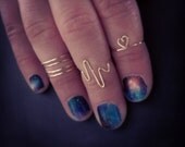 KNUCKLE RINGS- spiral, life line, heart