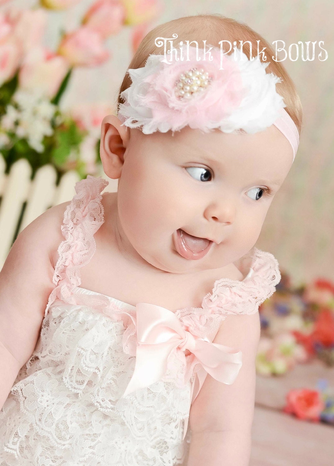 Beautiful Lt pink and white petti lace romper, lace petti romper, baby girl lace petti romper,romper,Lace Rompe,VISIT OUR STORE