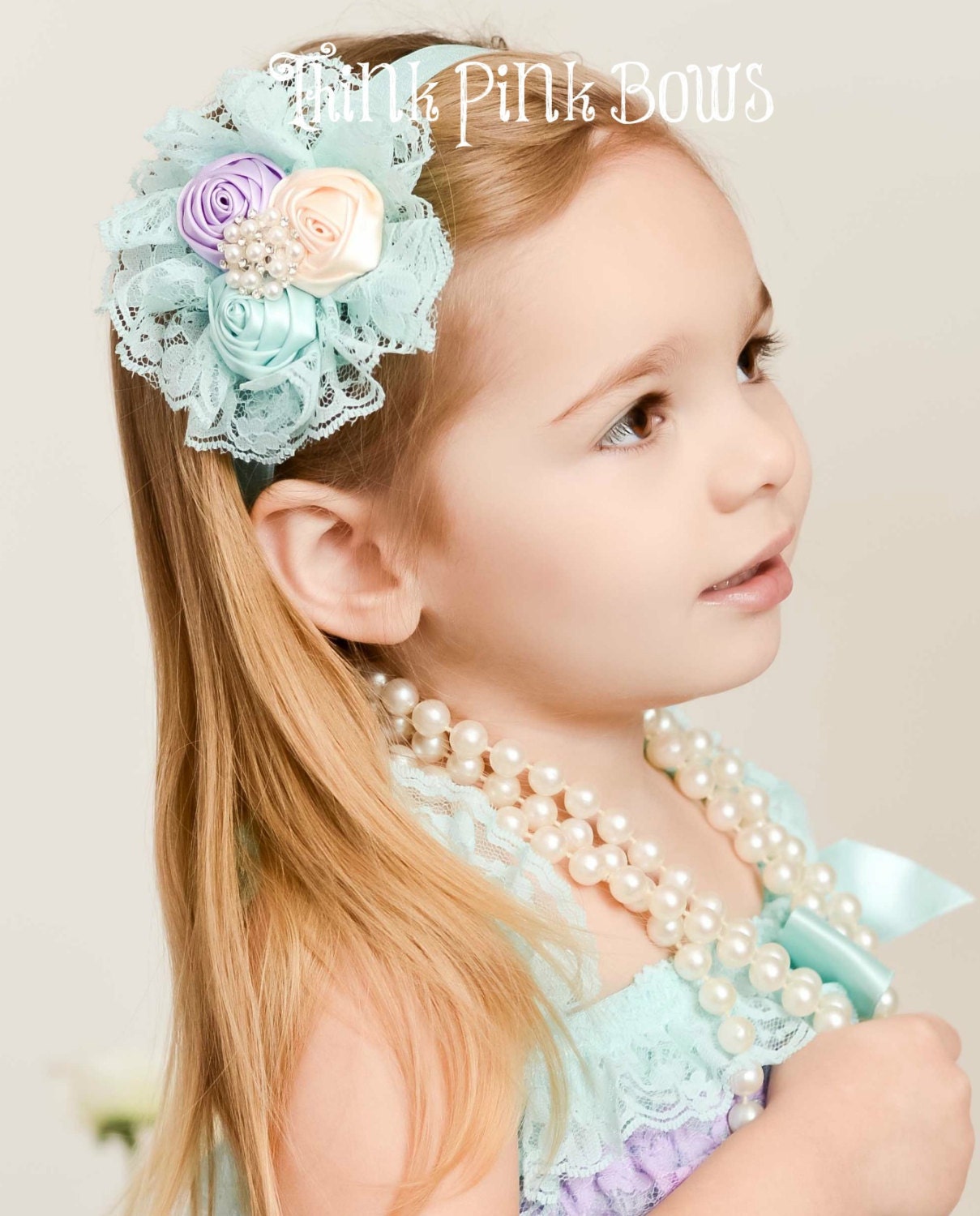 baby headband,baby girl lace headband,shabby chic headband,flower headband,lace headband,Newborn to Adult Headband. Hair bows.