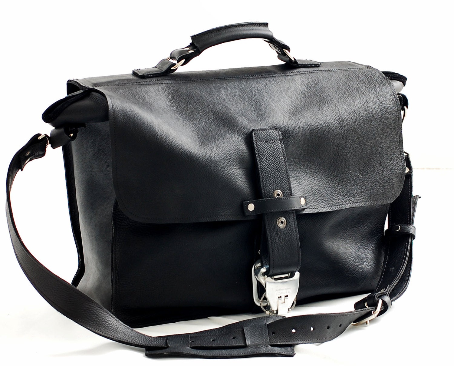 Premium leather camera bag and laptop bag, lawyers bag, doctor bag, carry all bag, - Made in USA  - New Wave
