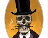 Gentleman Skull giclee print