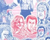 True Romance Movie Theater Montage giclee print