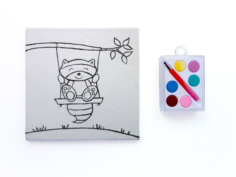 Raccoon DIY Paint Set - Kids Artist Set