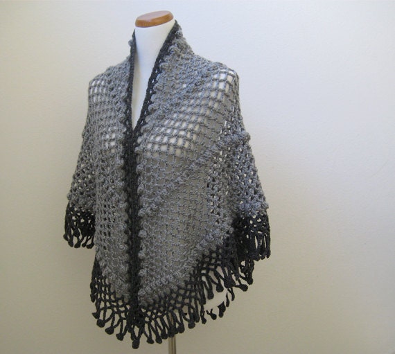 Gray Triangle Shawl