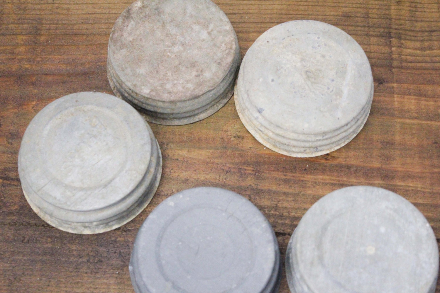 Zinc Lids for Blue Ball Mason Jars with Milk Glass Porcelain Inserts